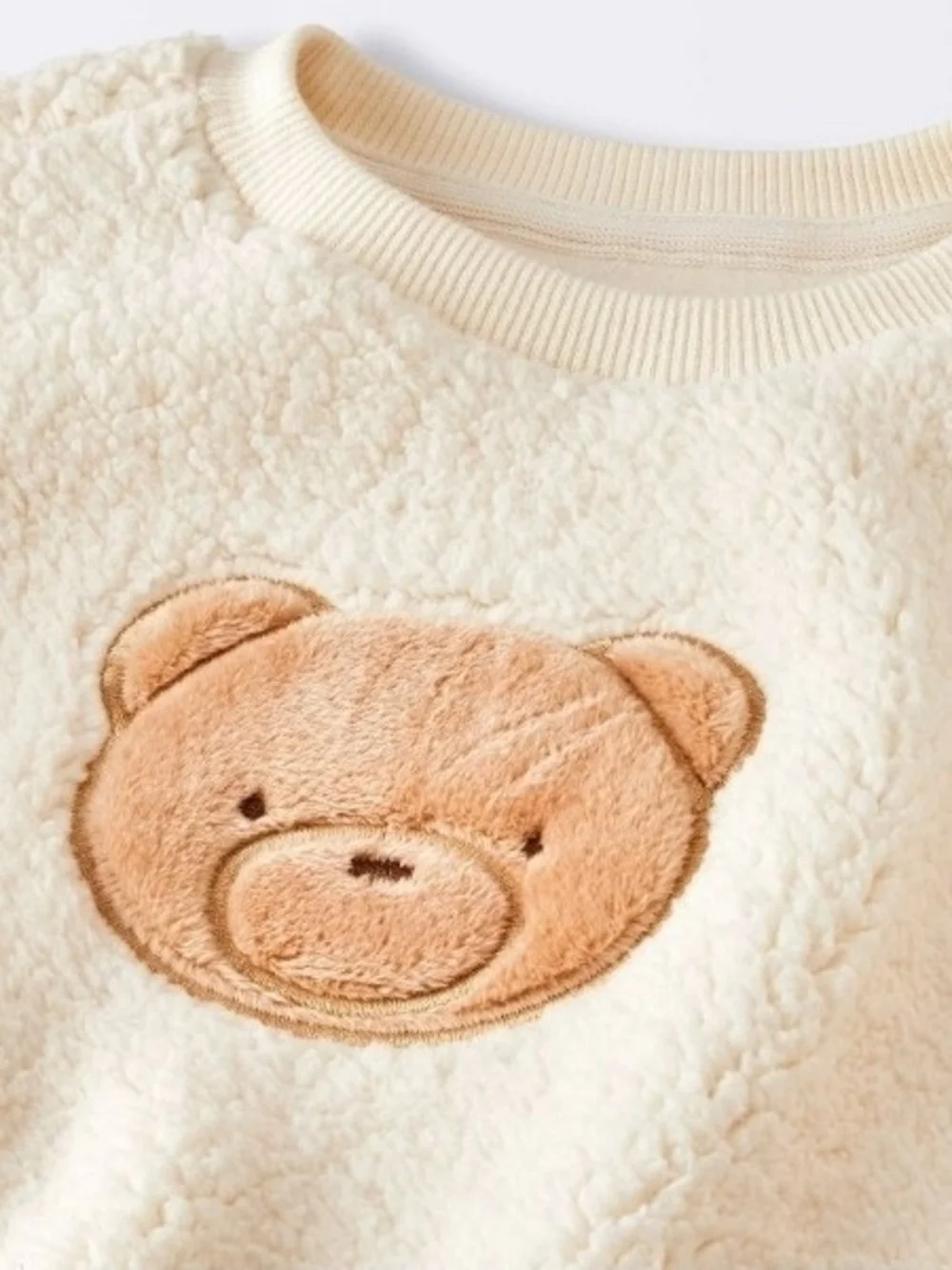 Cloud Island VIRAL Baby Boys' 2pc Bear Faux Shearling Set
